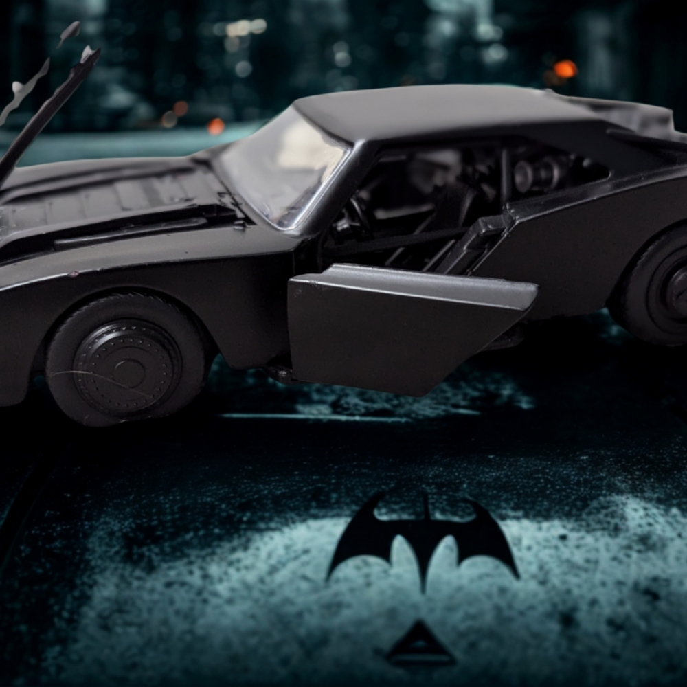 Black Batmobile Model Car